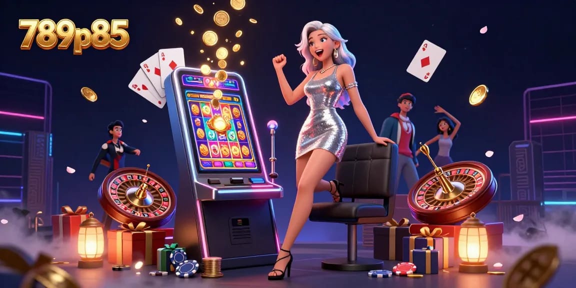 Spin to win big at 789p85 with vibrant slot machines and celebratory moments.