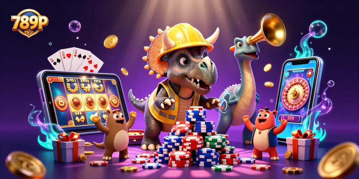 Engage with 789P's exciting online casino experience featuring vibrant characters and gaming elements.