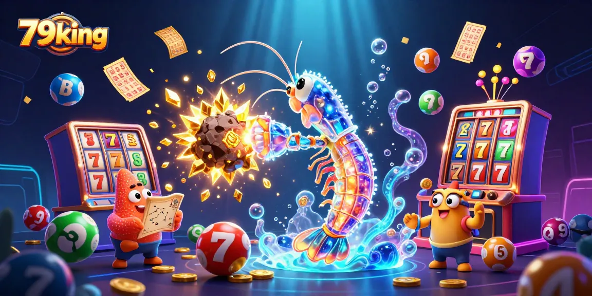 Experience excitement at 79king with an action-packed scene featuring vibrant casino elements and characters.