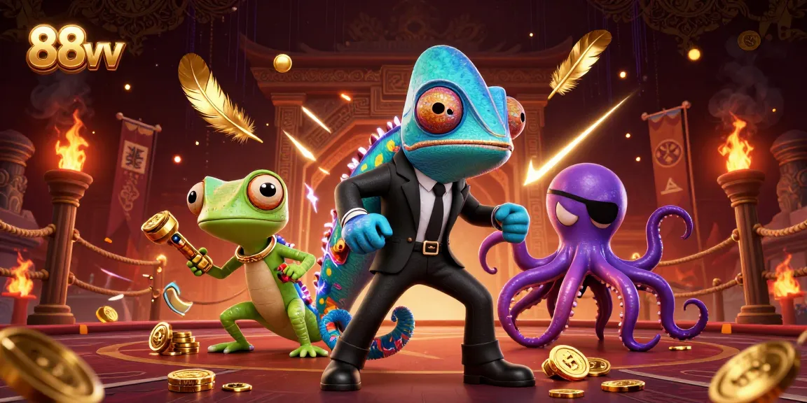 Engage with the thrilling energy of 88vv featuring a secret agent, a tech-geek, and a villain.