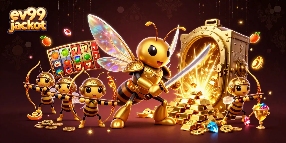 Spin the ev99 jackpot with vibrant reel symbols and a dynamic 3D hornet team!
