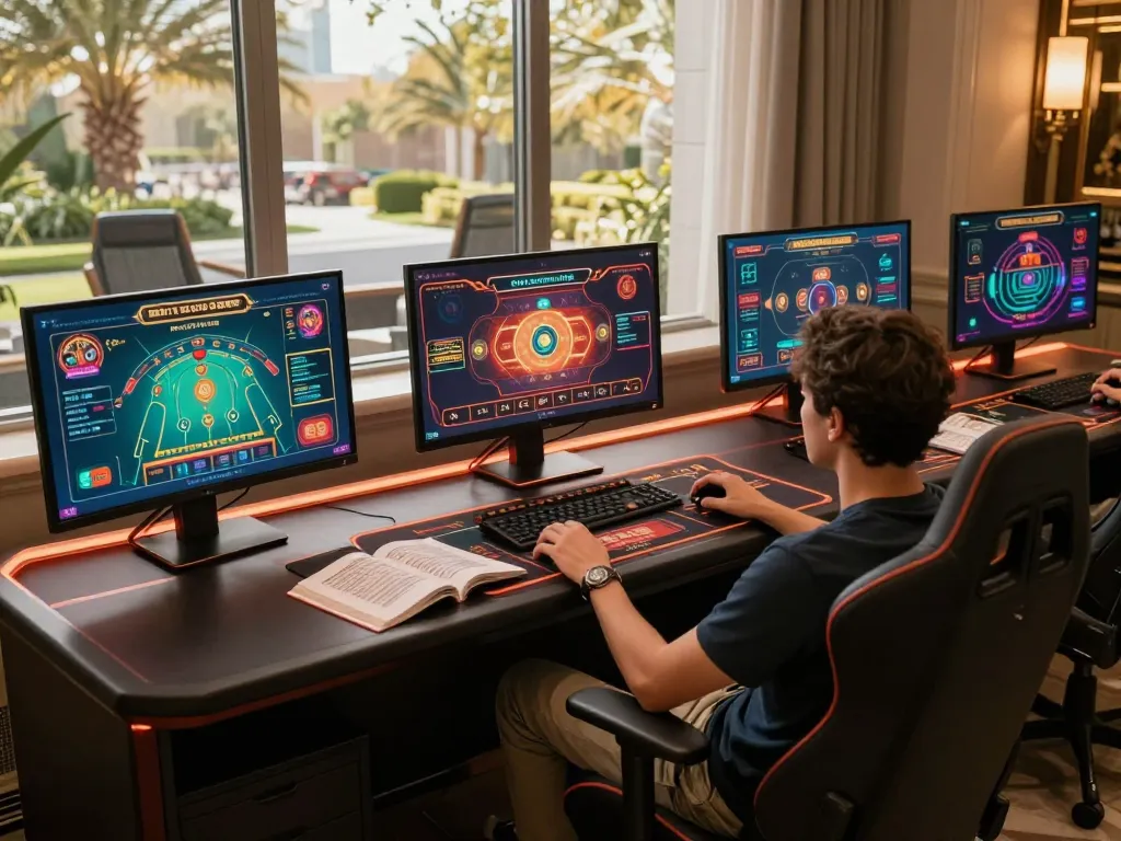 Experience online casino gaming at https://rr88c.mobi/ with multiple screens and strategic setups.
