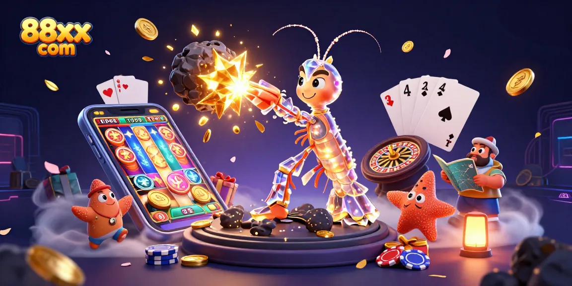 Experience excitement at 88xx com with vibrant slot games and galactic characters in action.