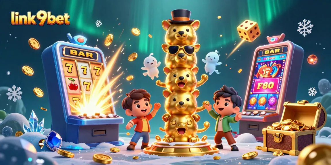 Experience thrilling wins with link 9bet's captivating 3D casino world, filled with animated elements.