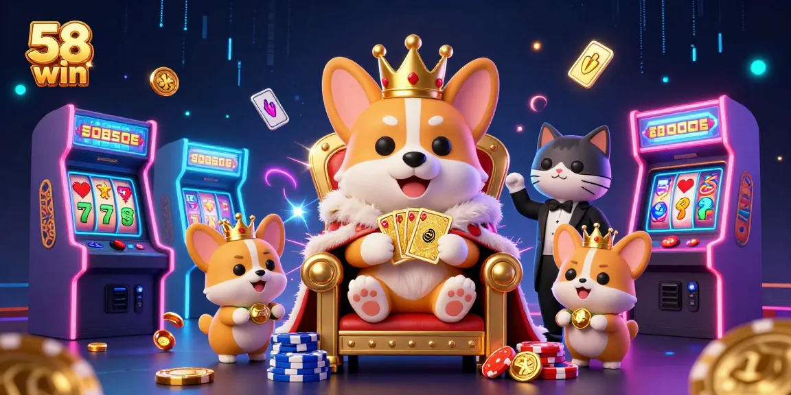 Experience the excitement of 58 win with colorful games, vibrant characters, and lavish casino elements.