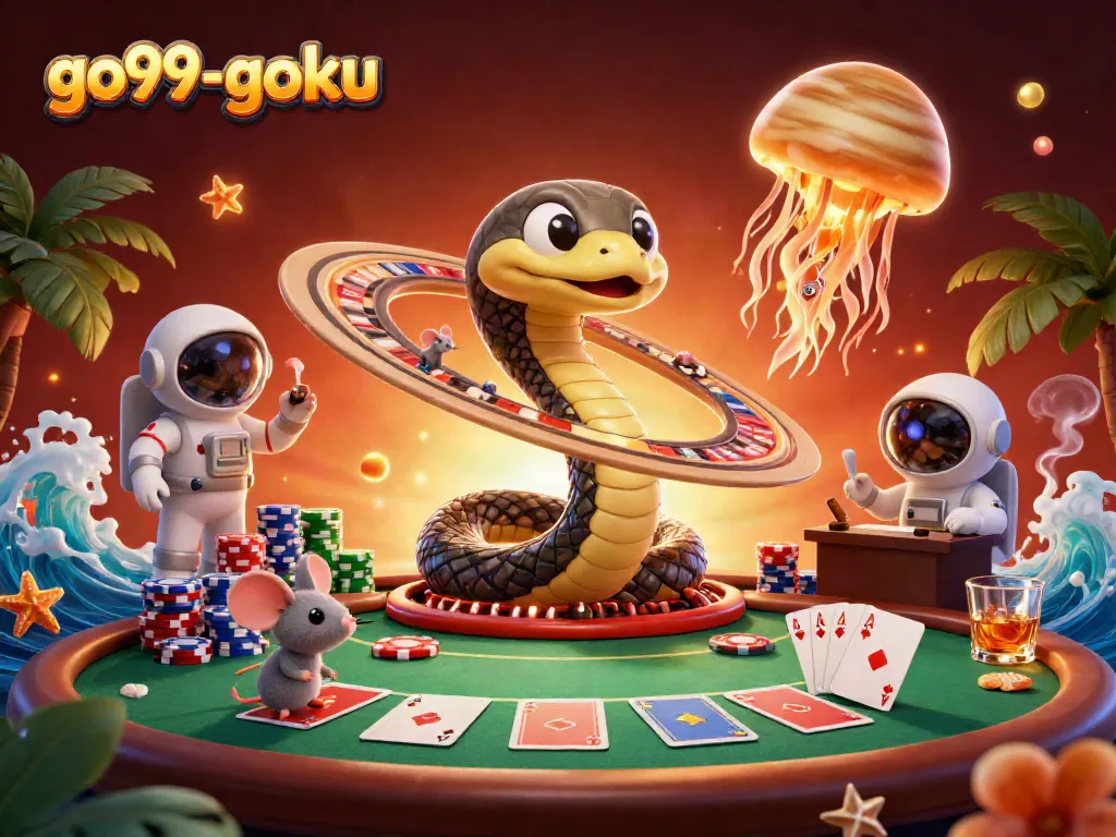 Experience the vibrant gaming world of go99-goku with 3D cosmic dealers and immersive gameplay.